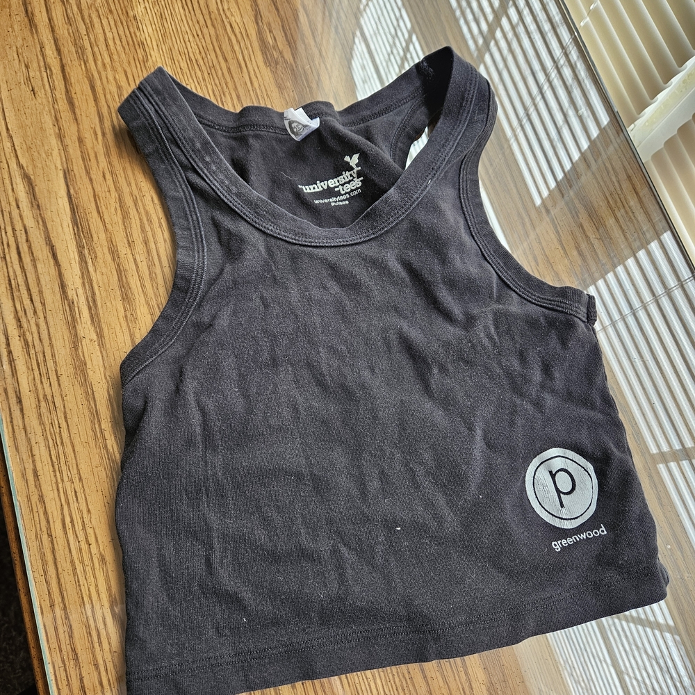 Los Angeles Apparel Black Cotton Rib Tee